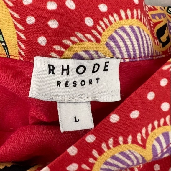 Rhode Resort Nora Skirt in Red Multi - Ruffled Floral Mini - Picture 8 of 15